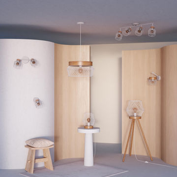 Inspire Wooden Floor Lamp