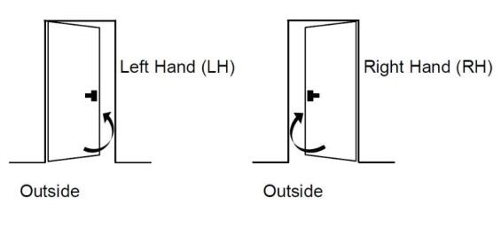 Exterior Door Aluminium with Frame (Prehung) Midrail Charcoal Obscure Glass Left Hand Opening Open-in-w890xh2090mm