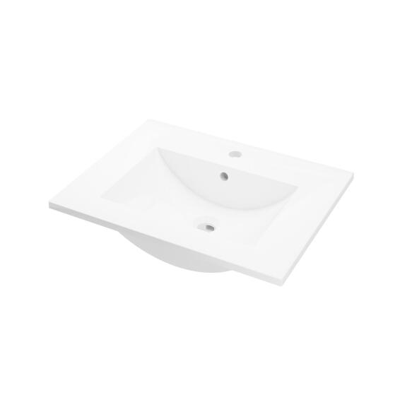 Basin to fit cabinet 600mm Ceramic White Works with Essential 600mm and Marlene and Charm