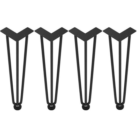 Hairpin leg black 200mm FIT