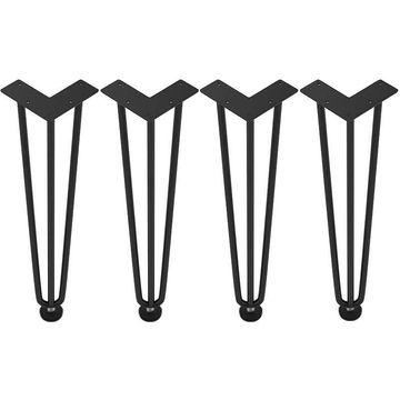 Hairpin leg black 200mm FIT