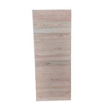 Exterior door horizontal slats saligna