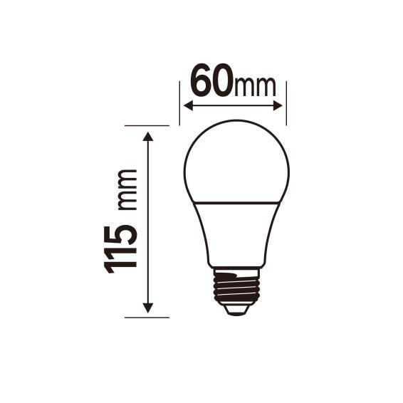 led light bulb A60 E27 13.8w 1521lm cool white