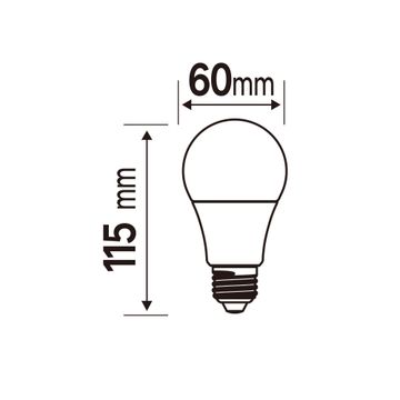 led light bulb A60 E27 13.8w 1521lm cool white