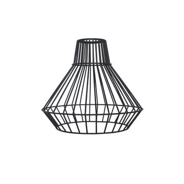 composable iron matt black lamp shade 25cm