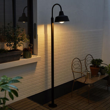 Inspire Metal Lamp Post Matte E27 60W 2M Black