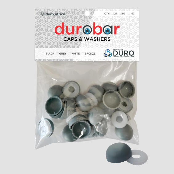 DUROBAR CAPS AND WASHERS GREY 24PC