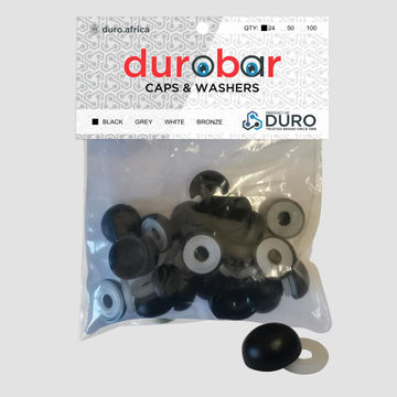 DUROBAR CAPS AND WASHERS BLACK 24PC