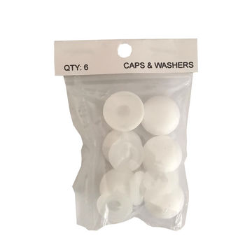 DUROBAR CAPS AND WASHERS WHITE 6PC