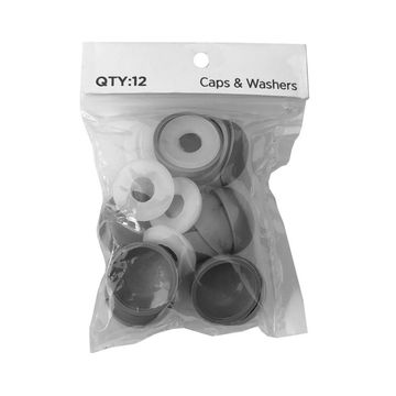 DUROBAR CAPS AND WASHERS GREY 12PC