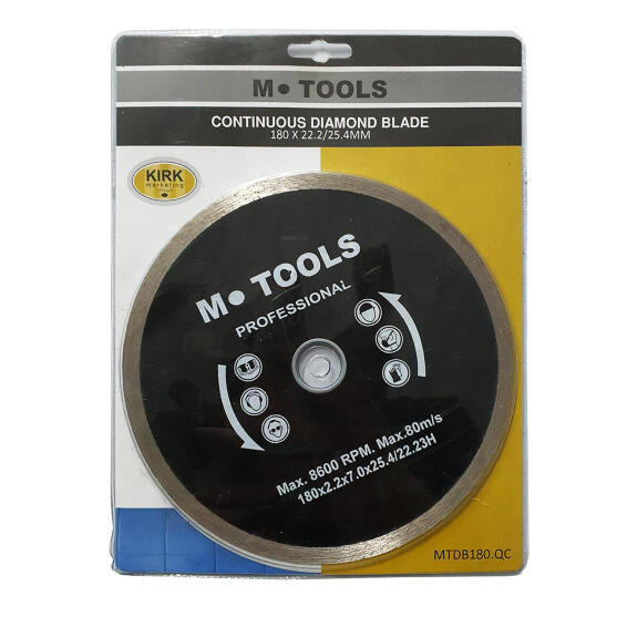 M-Tools 180mm Diamond Blade -Quality Cont