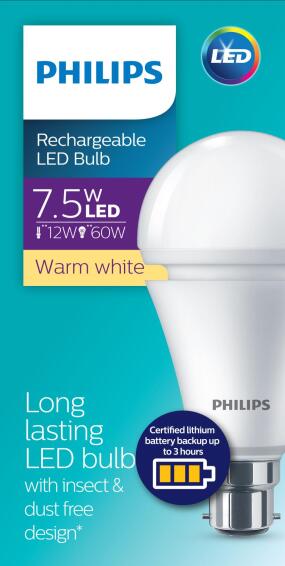 Philips Ace Saver LED Bulb 9w B22 - Warm White/Golden Yellow, 1 pc