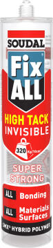 Soudal Fix all high tack invisible 290ml