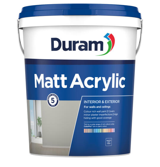 Duram  Matt Acrylic Paint Cloud Cover 20l 