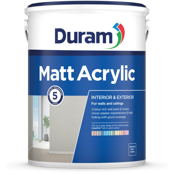 Acrylic paint matt fiered shade 5l Duram