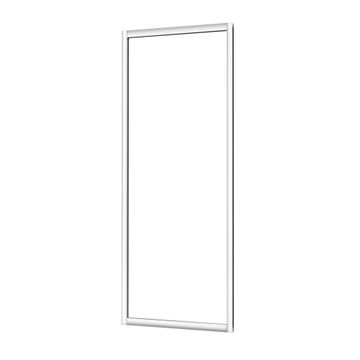 Sensea easy shower fixed panel glass (glass only) chrome w80cmxh190cm
