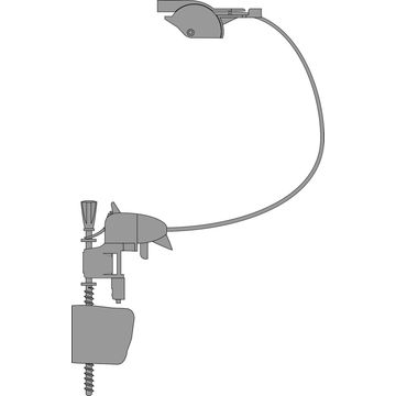 MW2 GREY DUAL FLUSH CABLE ASSEMBLY