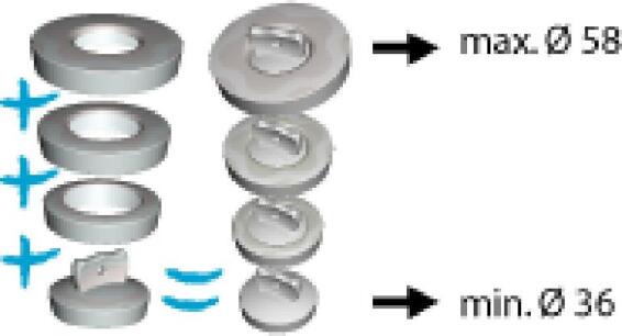 Universal plug WIRQUIN 32mm - 50mm