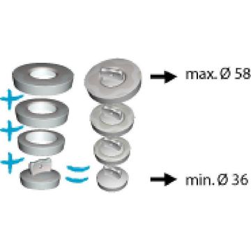 Universal plug WIRQUIN 32mm - 50mm