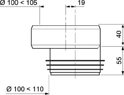 RA374 OFFSET PAN CONNECTOR 110MM