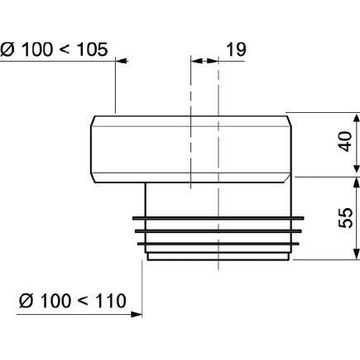 RA374 OFFSET PAN CONNECTOR 110MM