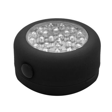 Work Lamp Round With Hook & Magnet Black