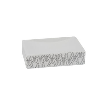 Soap dish ceramic SENSEA Okino white