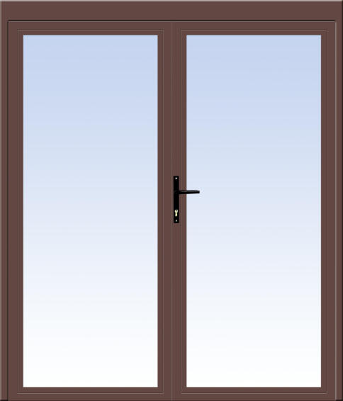 Ibuild Double Hinged Door Aluminium Bronze W1800mm x H2100mm 