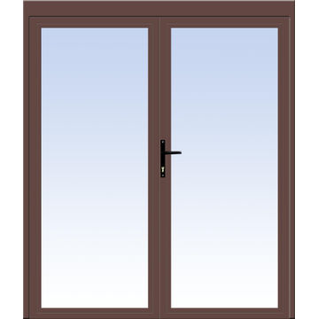 Ibuild Double Hinged Door Aluminium Bronze W1800mm x H2100mm 