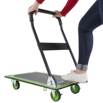 PLTFORM HNDTRCK 150KG,FLDBL,STL,STANDERS