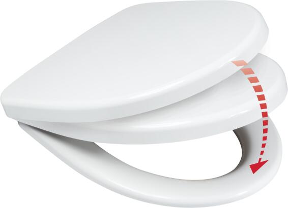 Wirquin Toilet Seat H-1 Soft Close With Stainless Steel Hinges Top Fix
