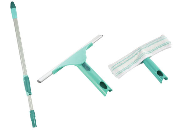Leifheit Easy-Click System Window Squeegee Cleaning Set
