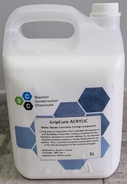 Cement curing agent acrylic GRIPCURE 5l