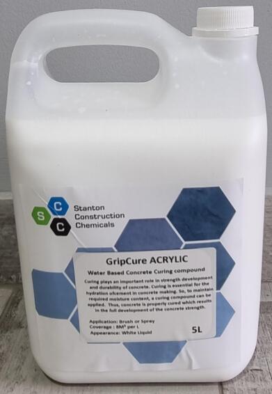Gripcure Cement Curing Agent Acrylic 5L