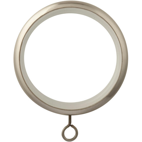 10pcs silent curtain rings d28 chrome brushed inspire
