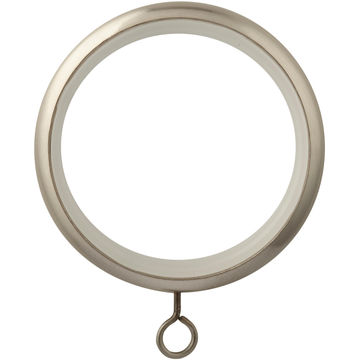 10pcs silent curtain rings d28 chrome brushed inspire