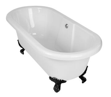 Bath Freestanding Monroe with Black Feet 175x79.5cm