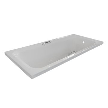 Tugela Bathtub Drop-in White Acrylic with Handles W150cmxD70cmxH42.5cm