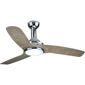 INSPIRE Ceiling Fan 3 Grey Blade Chrome and Plastic