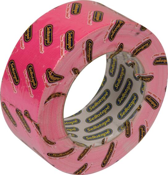 SELLOTAPE DUCT TAPE FLSCNT PINK 48MMX20M
