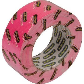 SELLOTAPE DUCT TAPE FLSCNT PINK 48MMX20M