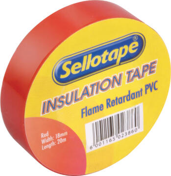 SELLOTAPE INSULATION TAPE RED 18MMX20M