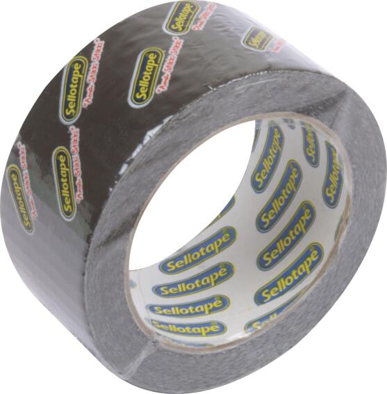 SELLOTAPE DUCT TAPE BLACK 48MMX25M