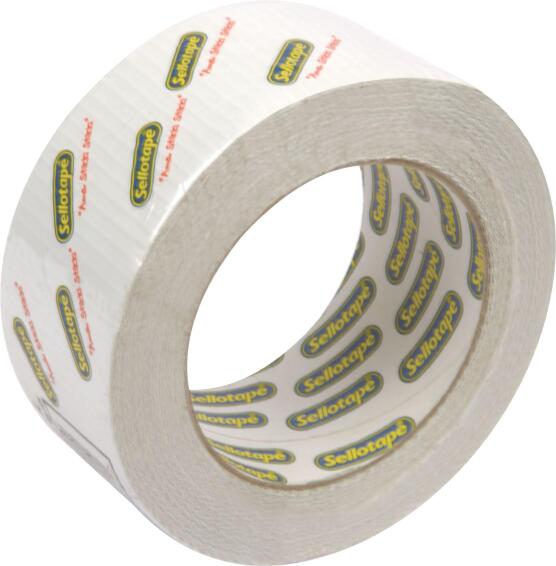 SELLOTAPE DUCT TAPE WHITE 48MMX25M