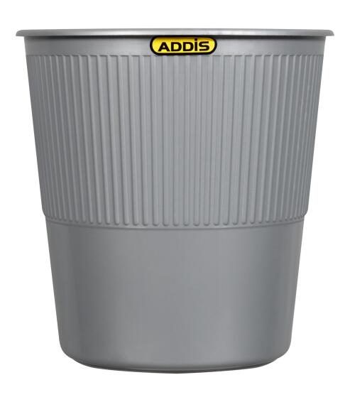 Addis Dustbin Silver 8.5L 