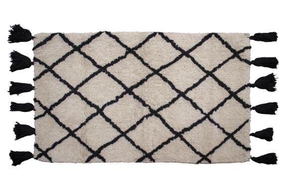 Minimalist Diamond Pattern Bathmat