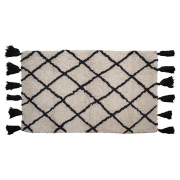 Minimalist Diamond Pattern Bathmat