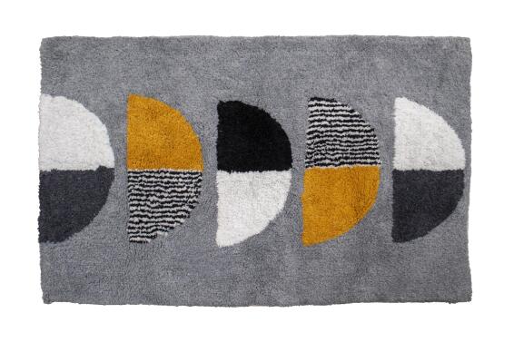 Moon Phases Bathmat Yellow 