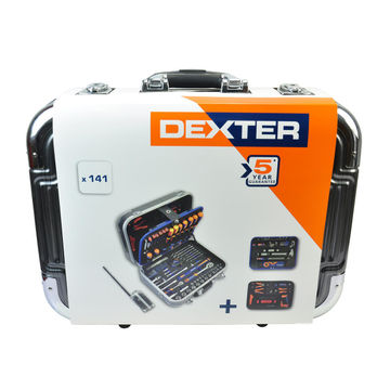 DEXTER 141PC TOOL SET ABS BRUSHED CASE