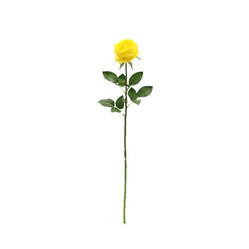 ROSE STEM 68CM YELLOW